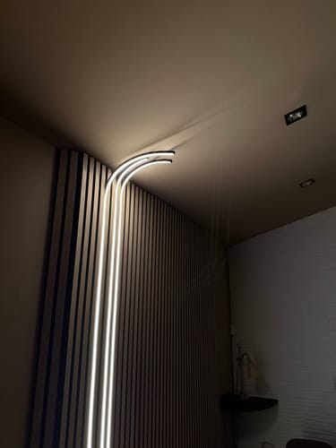 Customer photo review of Panneau acoustique Bois Chêne | Akupanel 260 Feutrine Noir