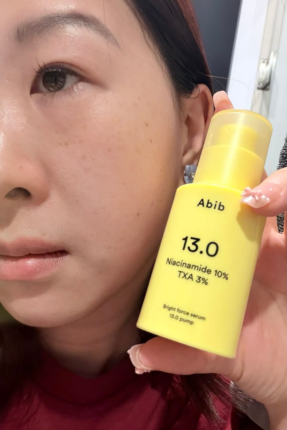 Customer photo review of Bright force serum 13.0 pump