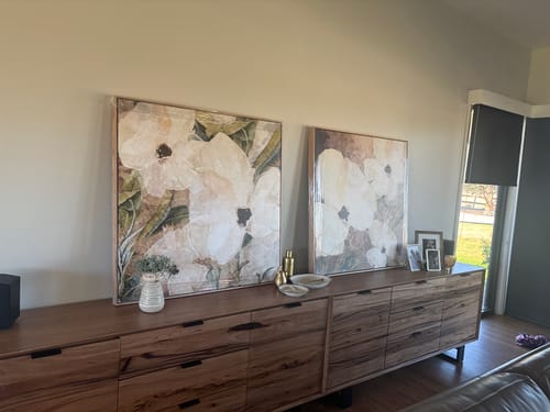 Customer photo review of "Magnetic Island I (No. 27)" & "Magnetic Island II (No. 31)" Square Set of 2 on Canvas