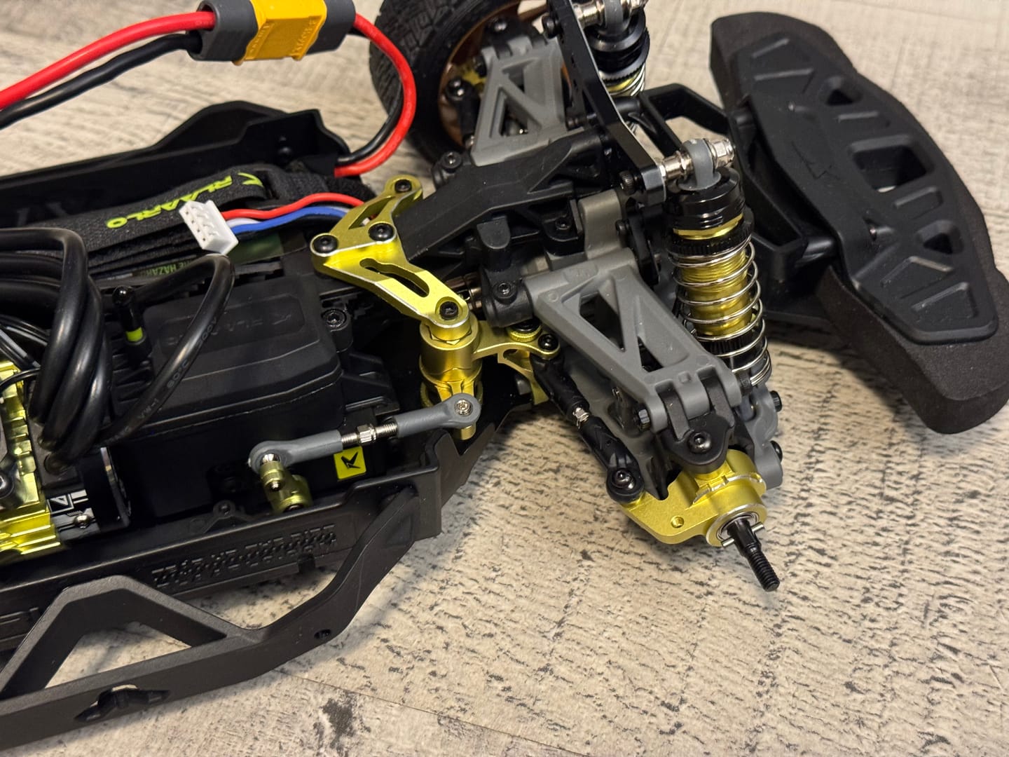 Customer photo review of Aluminum Front Steering Hub For XTS-S10 RC Rally Car