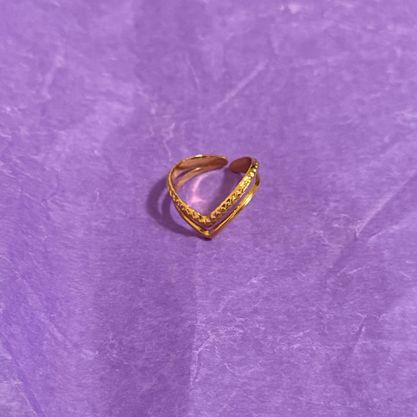 Customer photo review of Harper Layered Wrap Ring