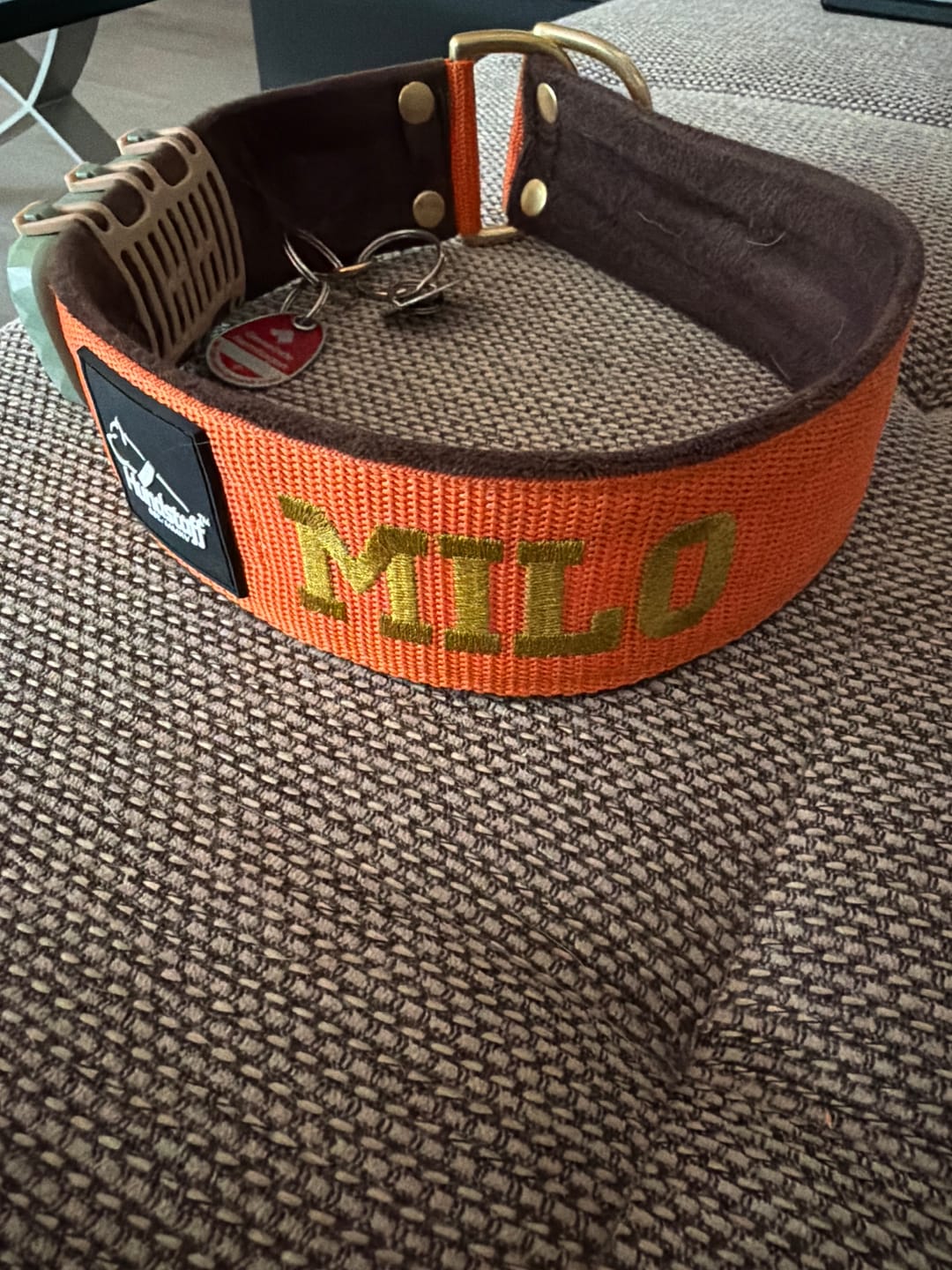 Customer photo review of Helstryp halsband med namn