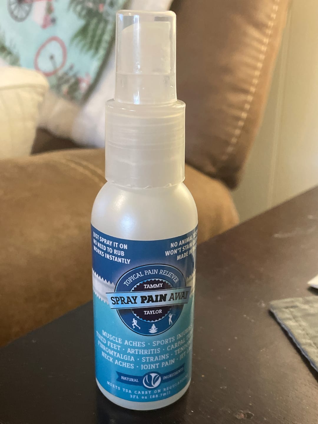 Customer photo review of Spray Pain Away