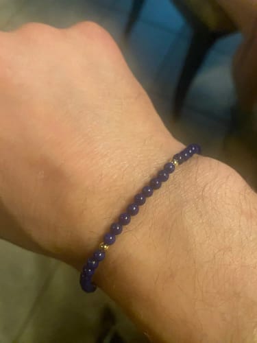 Customer photo review of Kim - Bracelet Lapis Lazuli et Or