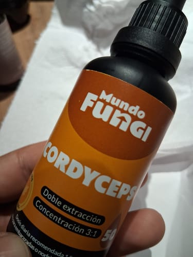 Customer photo review of Extracto Cordyceps - Gotas Ultra Concentrado 50ML