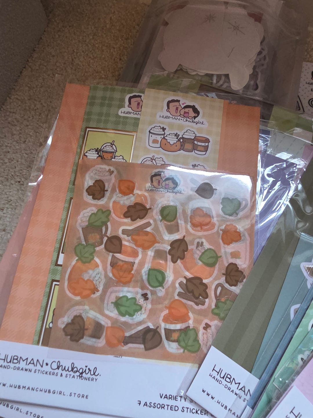 Customer photo review of Pumpkin Spice Variety Sticker Pack