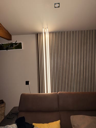 Customer photo review of Panneau acoustique Bois Chêne | Akupanel 260 Feutrine Noir