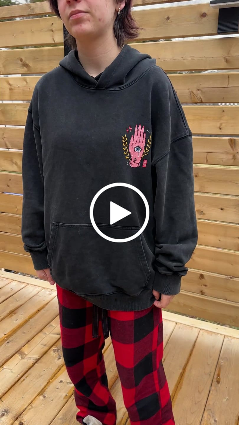 Customer video review of Destined to Disappoint Hoodie