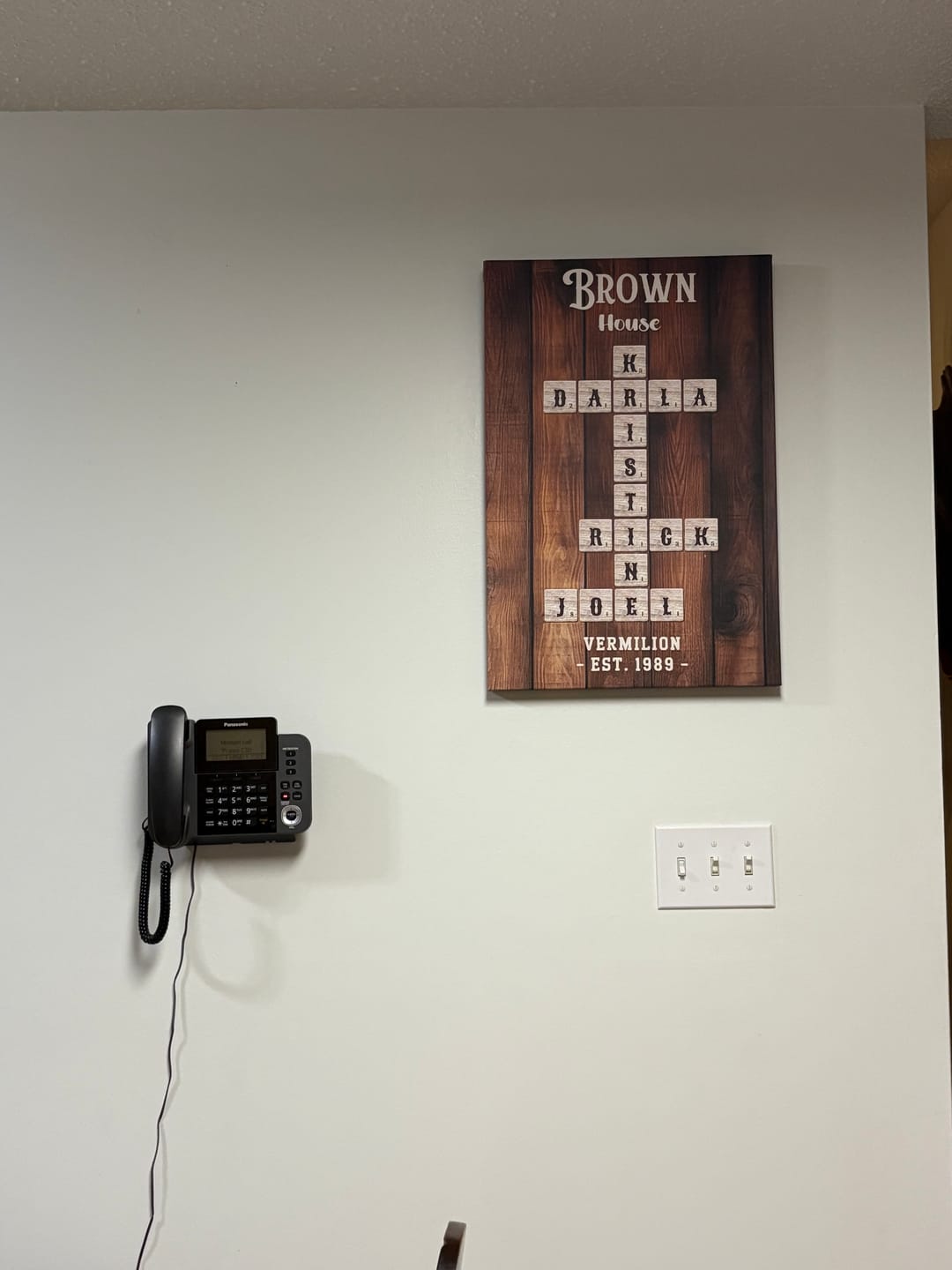 Customer photo review of Personalized Scrabble Names