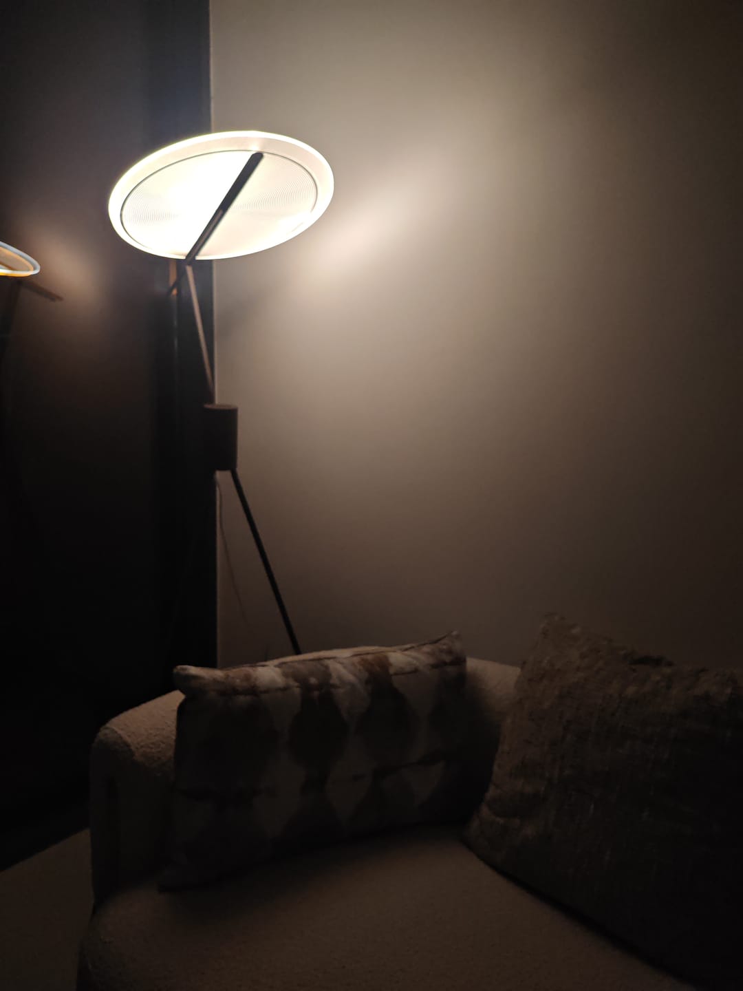Customer photo review of Spectra Arc Floor Lamp MA05566F-001 / MA05566F-001-B-01