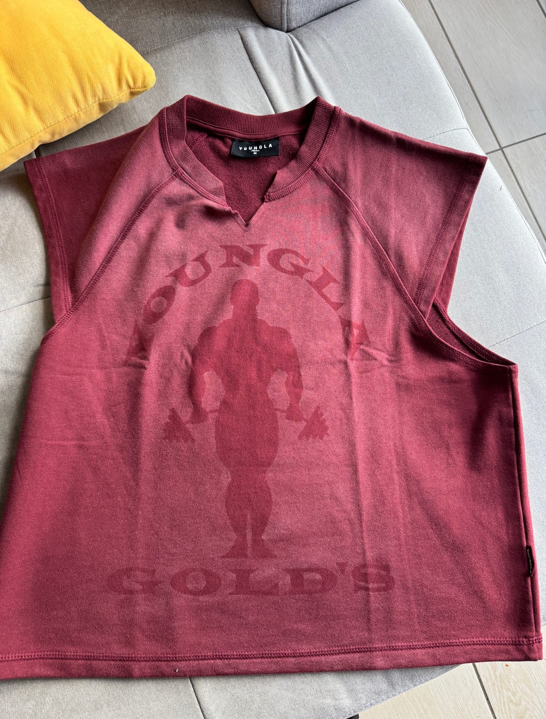 Customer photo review of 5097 - Gold's Iron Legacy Shadow Cut-Offs