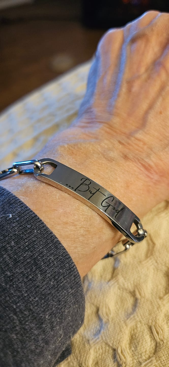 Customer photo review of ...But God Bracelet