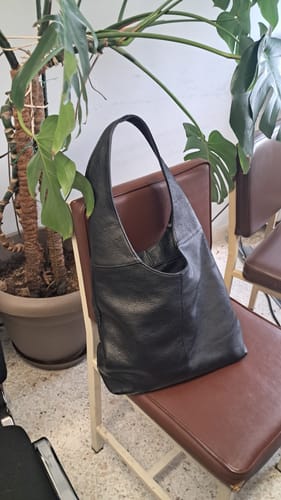 Customer photo review of Tote δερμάτινη τσάντα
