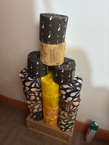 Customer photo review of 100% Bamboo Toilet Paper - 3ply -  40 meters