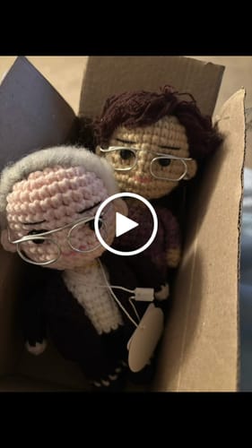 Customer video review of Dolly® Personalized Couple Crochet Dolls