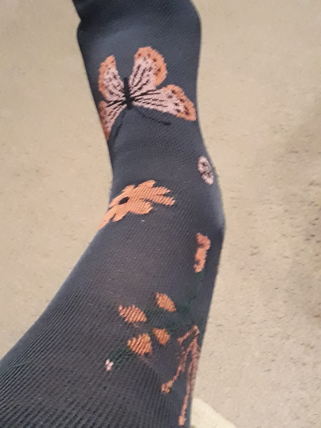 Customer photo review of Kompressionsstrümpfe Flower New