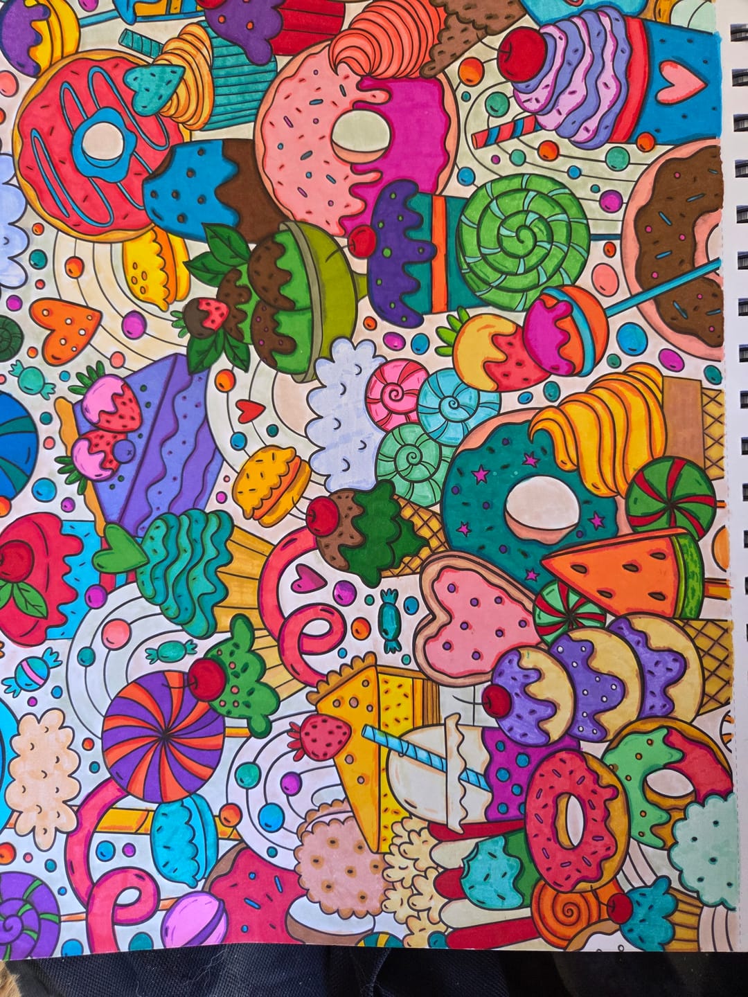 Customer photo review of Ohuhu Maui 160 Colors Dual Tips Water Based Art Markers, Brush & Fineliner