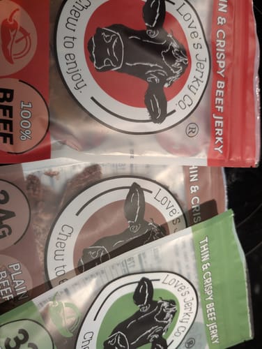 Customer photo review of PLAIN BEEF Jerky