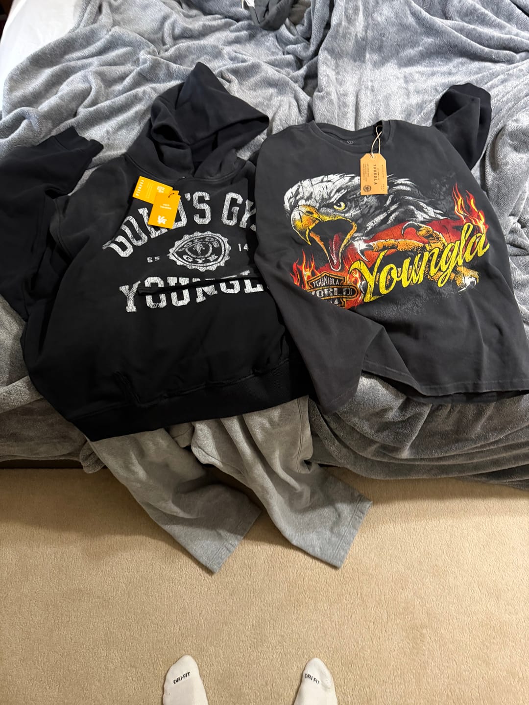 Customer photo review of 5167 - Gold's Iron Legacy Crest Hoodies
