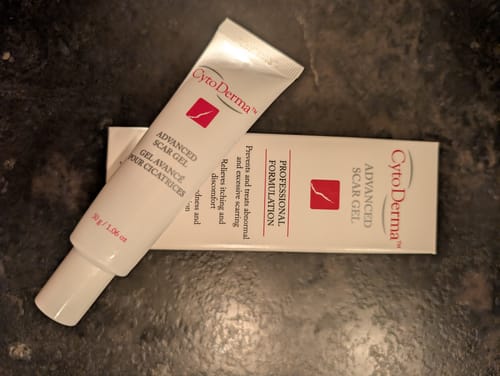 Customer photo review of Cytoderma Advanced Scar Gel