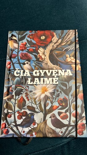 Customer photo review of Užrašinė „Čia gyvena laimė“