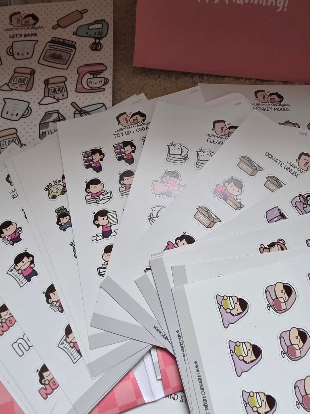Customer photo review of Chores Planner Sticker Set
