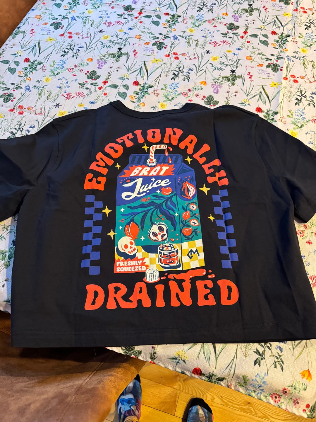 Customer photo review of Emotionally Drained T-Shirt