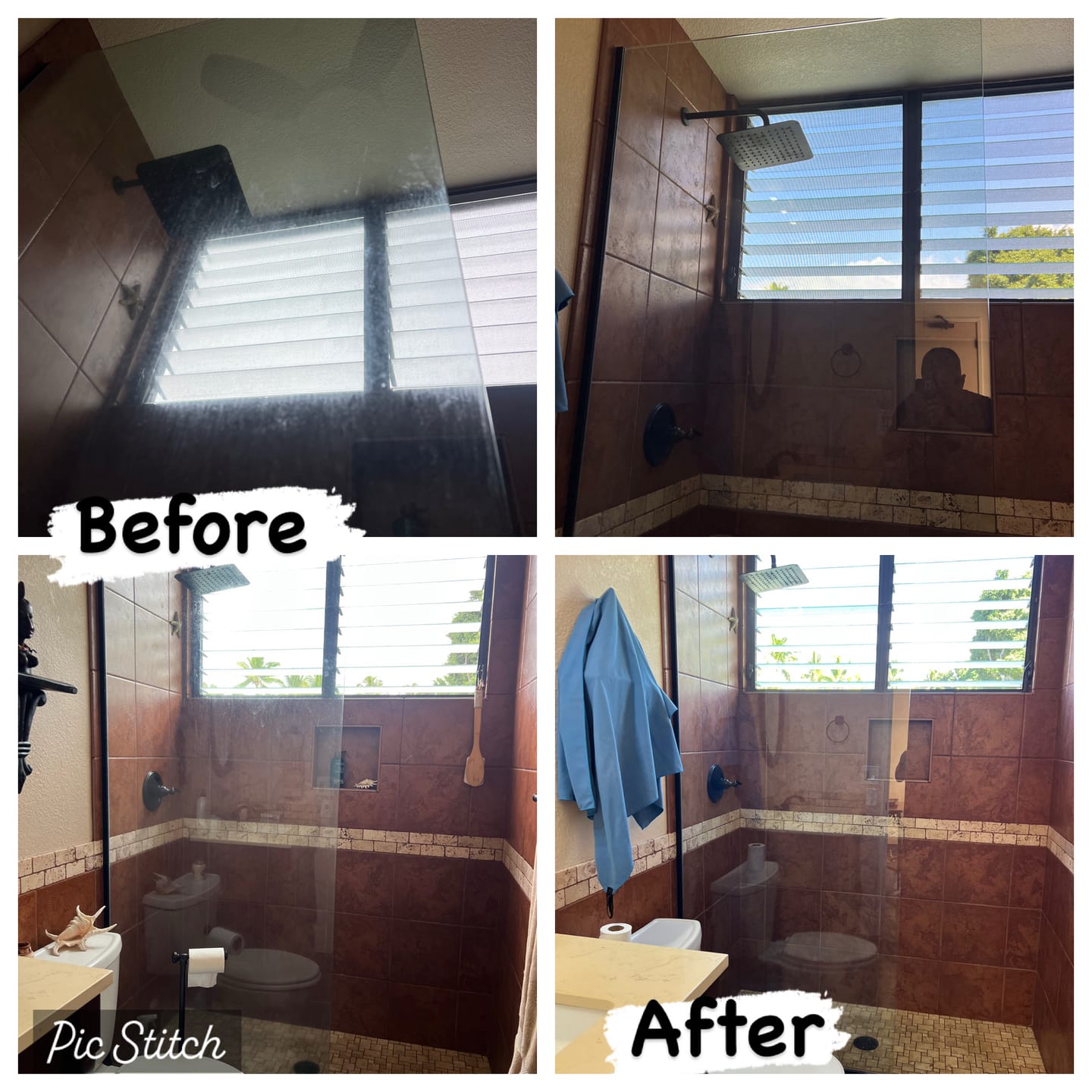 Customer photo review of Glass Polish Plus 16 oz