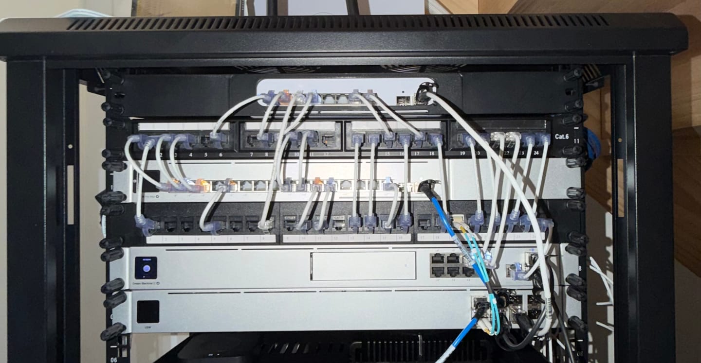 Customer photo review of Rack mount for Ubiquiti Unifi Pro XG 8 PoE 10Gbps Switch