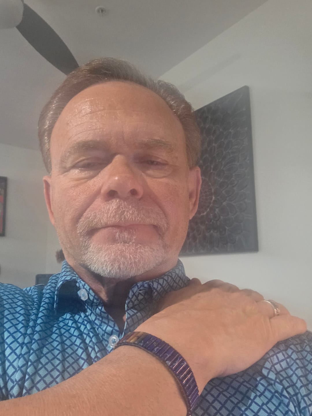 Customer photo review of Men's Warrior Jasper Bracelet