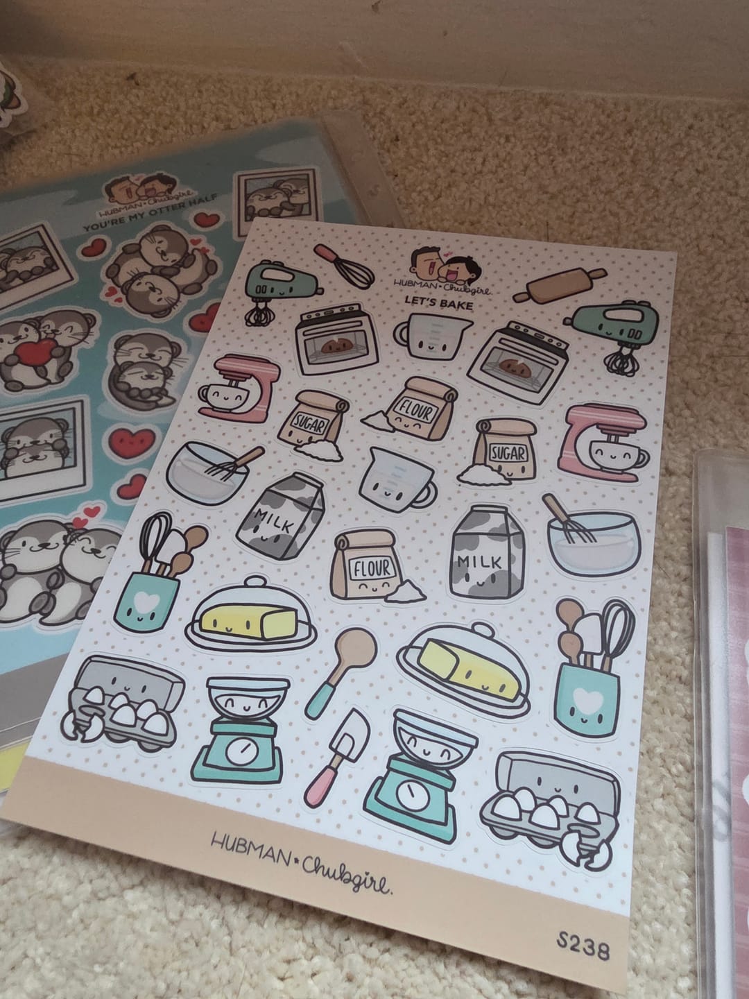 Customer photo review of Let's Bake Sticker Sheet