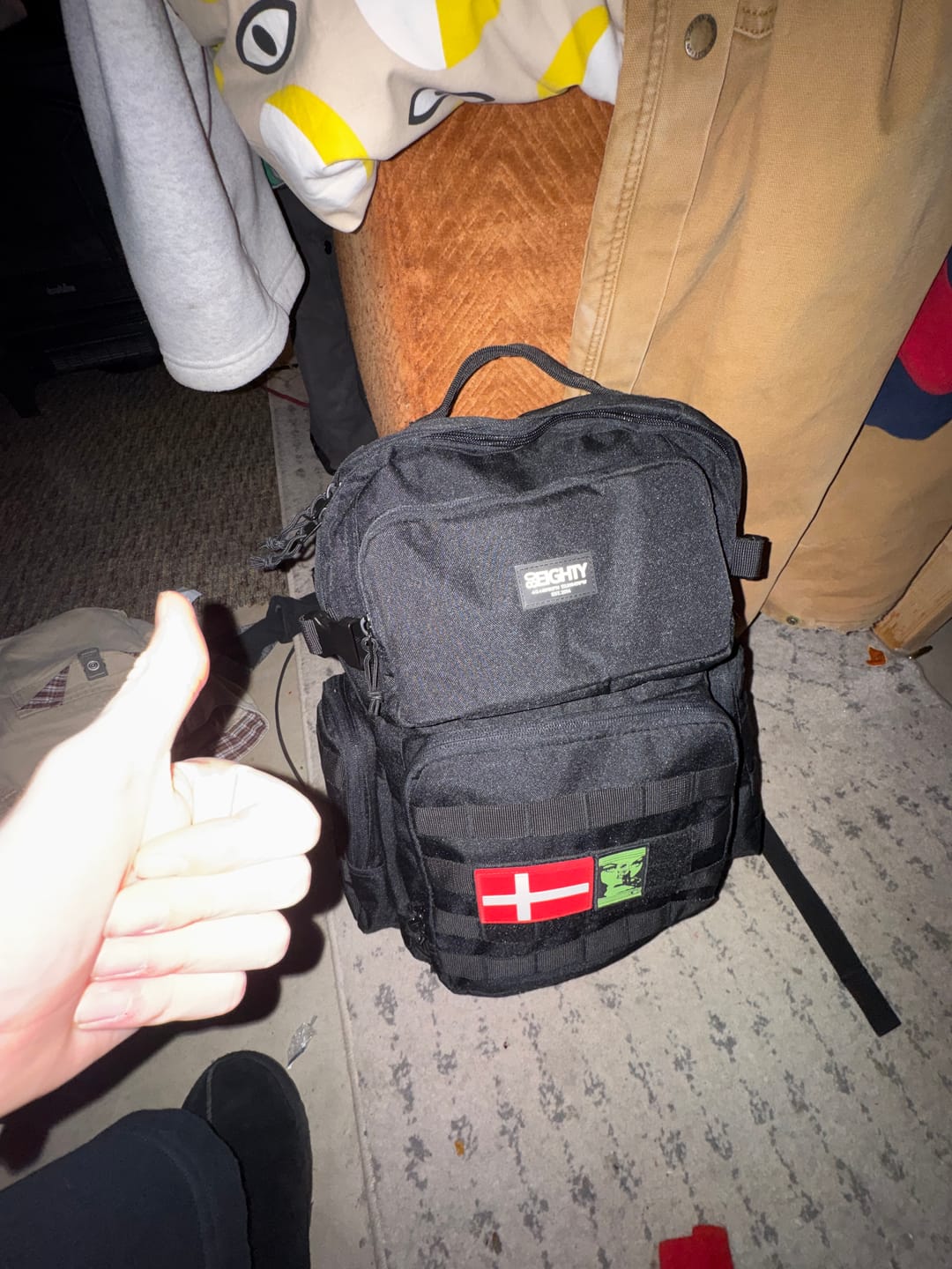 Customer photo review of 80Eighty® Commando Raven Backpack