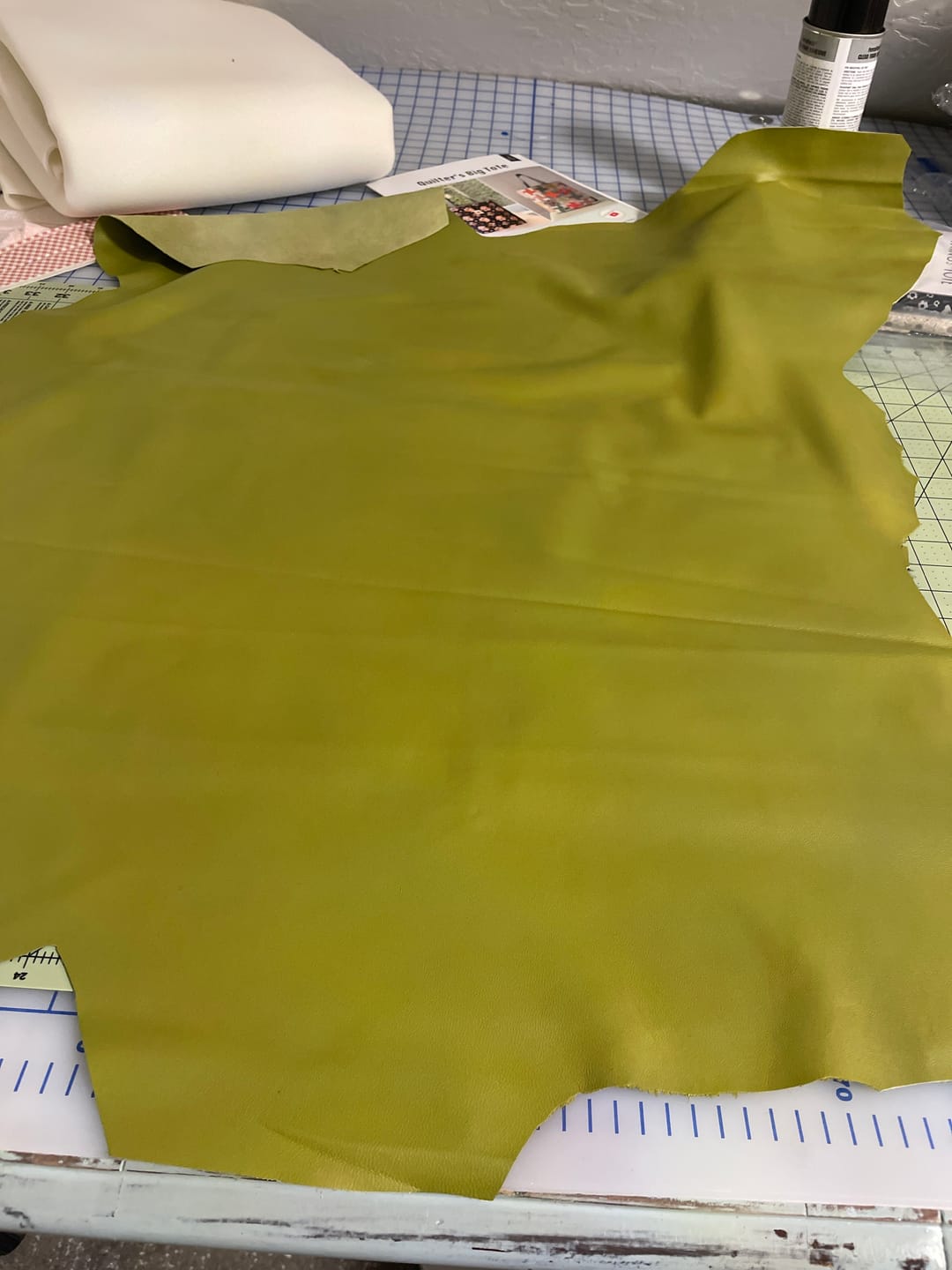 Customer photo review of Drum Dyed Lamb Nappa, 1.5 Oz | 100+ Colors
