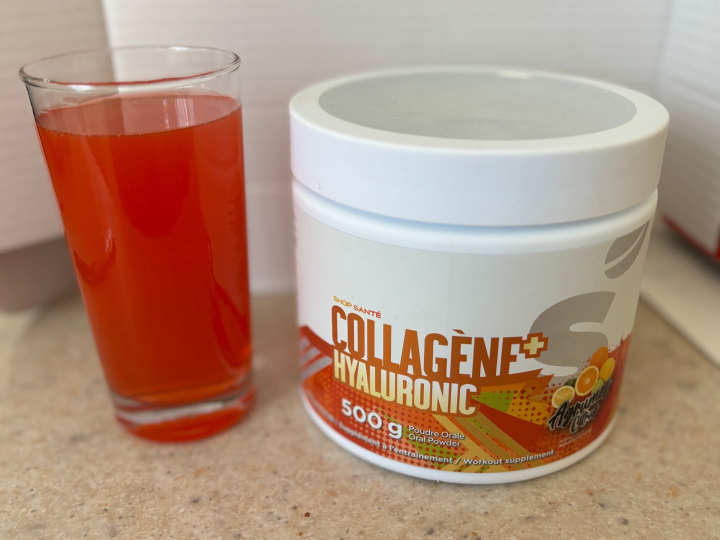 Customer photo review of Shop Santé - Collagène Marin + Acide Hyaluronique - 500g