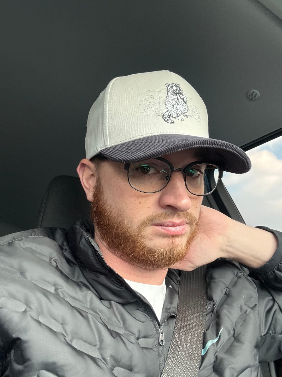 Customer photo review of Trash Bandit Corduroy Brim Hat