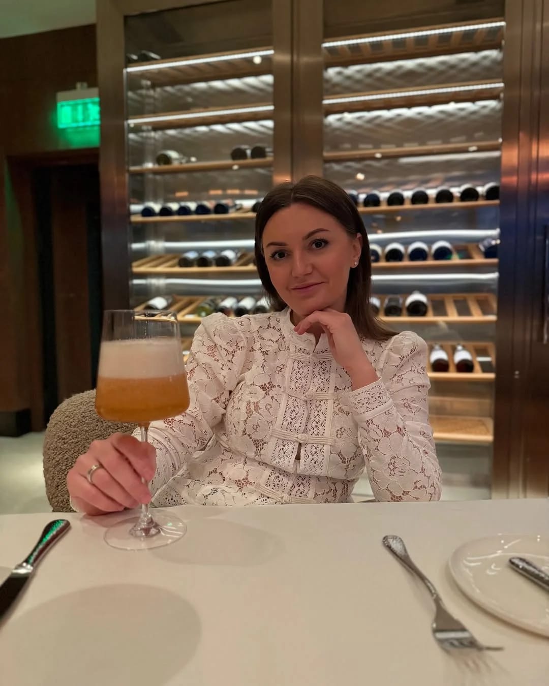 Customer photo review of Claire Elegant Lace Blouse