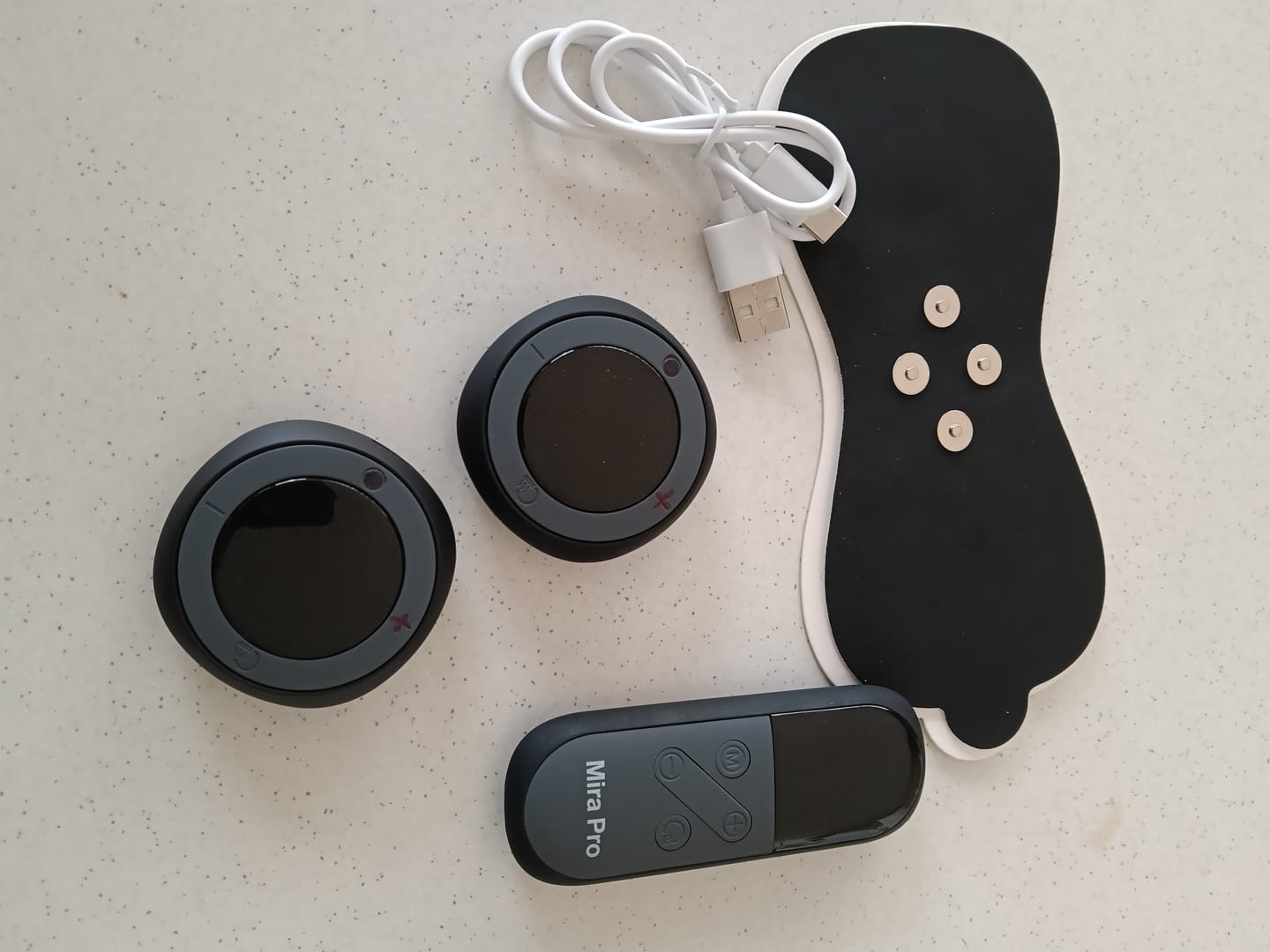 Customer photo review of Mira Pro Max — Wireless TENS & Heat Wearable
