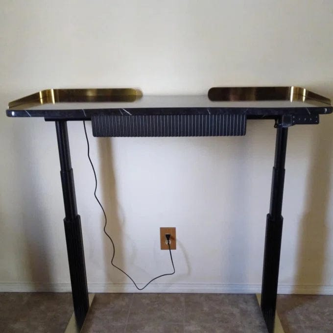 Customer photo review of Estand Electric Adjustable Standing Desk & Fluted Desk with Drawers