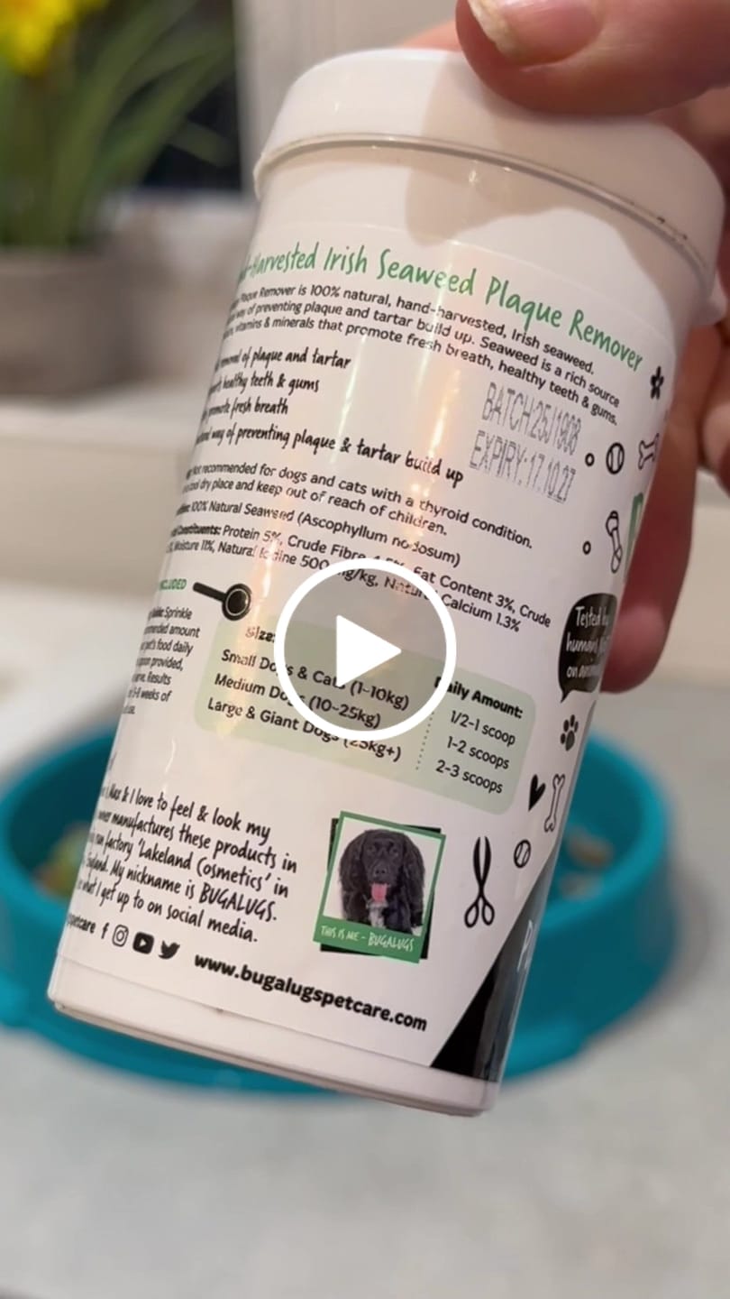 Customer video review of 100% Natural Plaque Remover for Dogs & Cats (70g)