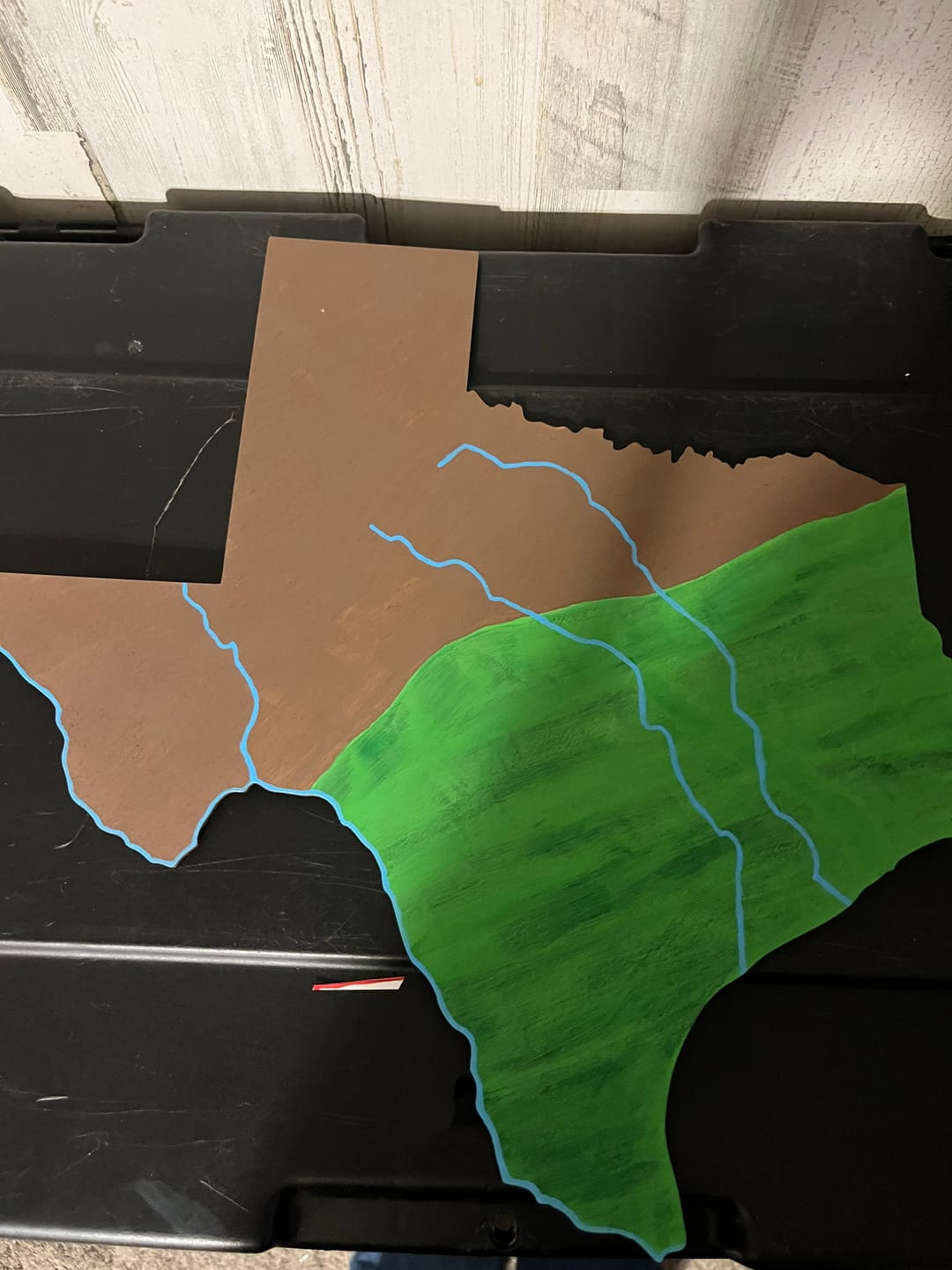 Customer photo review of Unfinished Wood Texas Shape - State - Craft - up to 46" DIY