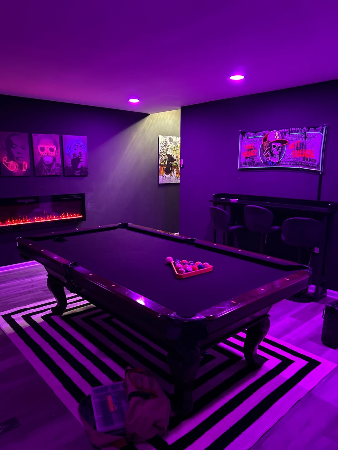 Customer photo review of Money's Power Collapse Art LED Neon Sign Light Pop Art