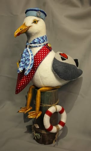 Customer photo review of Seagull "Mr Chips"  PDF Pattern Approx 25cm Seated