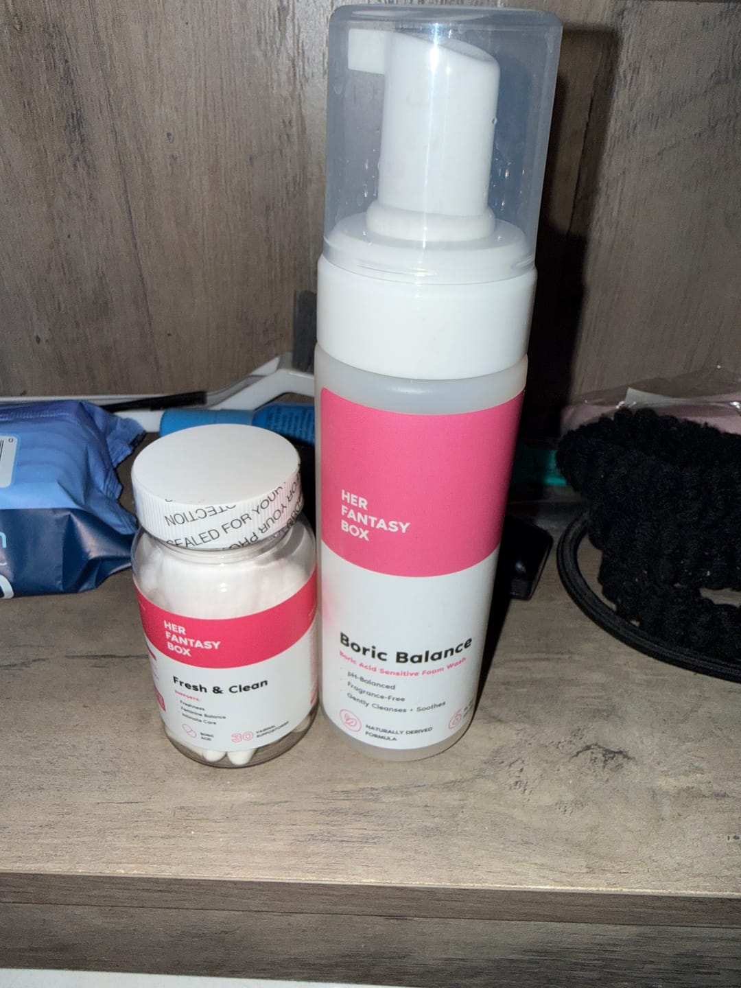 Customer photo review of The Fresh & Clean Kit - Boric Acid Vaginal Wash & Suppository Duo