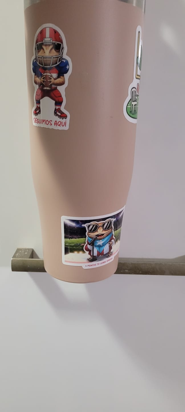 Customer photo review of Stickers Super Ball (Bad Bunny) BUNDLE