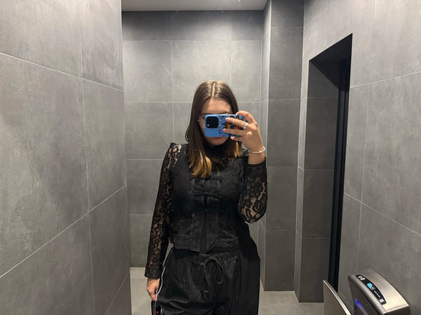 Customer photo review of Claire Elegant Lace Blouse