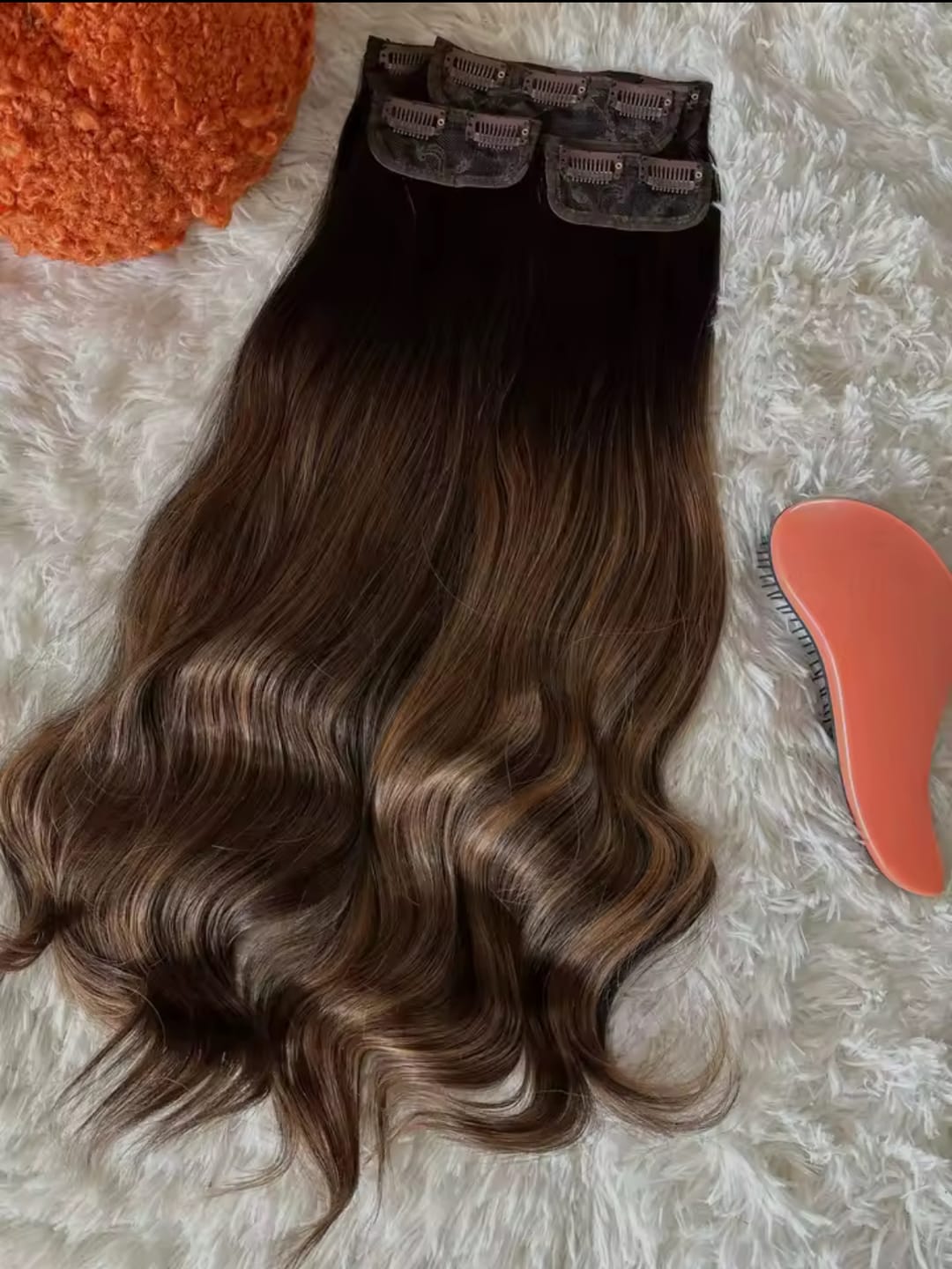Customer photo review of Pack 4 EXTENSIONES CORTINA BALAYAGE 60 cm PREMIUM 🥇 Similar al Cabello Natural