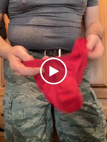 Customer video review of Nylon 0in Low-Rise Bikini Briefs No Fly 3pk Crimson/Green/Bone