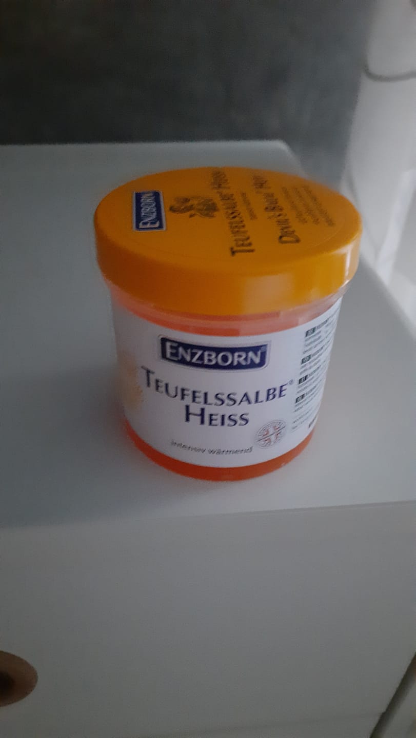 Customer photo review of ENZBORN Teufelssalbe Heiss 200 ml Dose