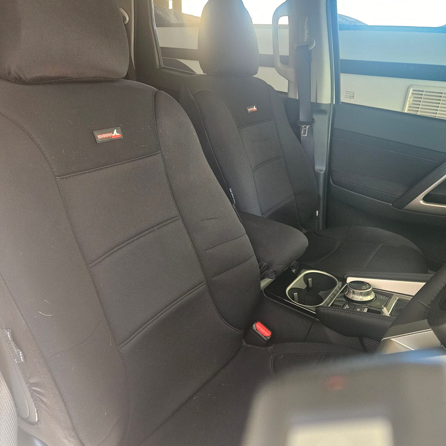Customer photo review of Sharkskin Seat Covers for Mitsubishi Pajero Sport 5 Seater (Oct/2015-On)