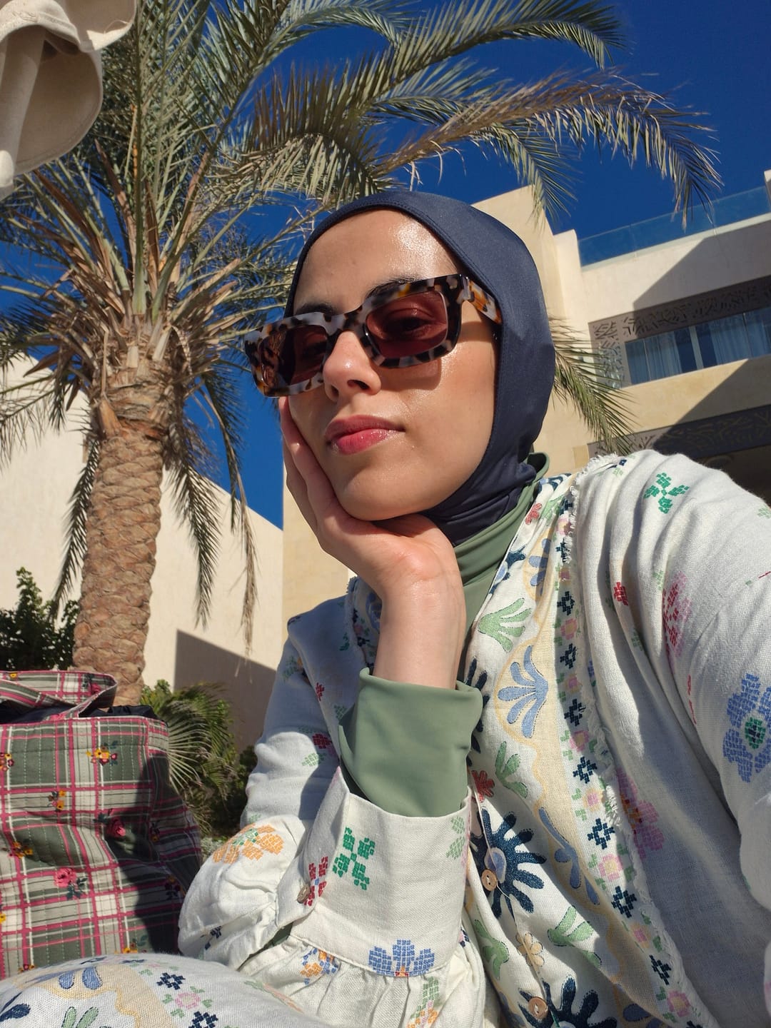 Customer photo review of Swim Pull Over Hijab